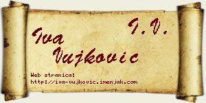 Iva Vujković vizit kartica